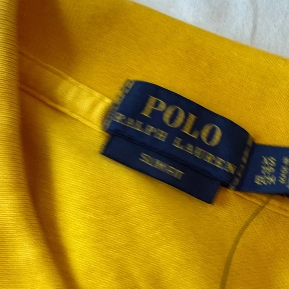 Ralph Lauren Slim Fit Yellow Polo Shirt - With Tags - Picture 6 of 6